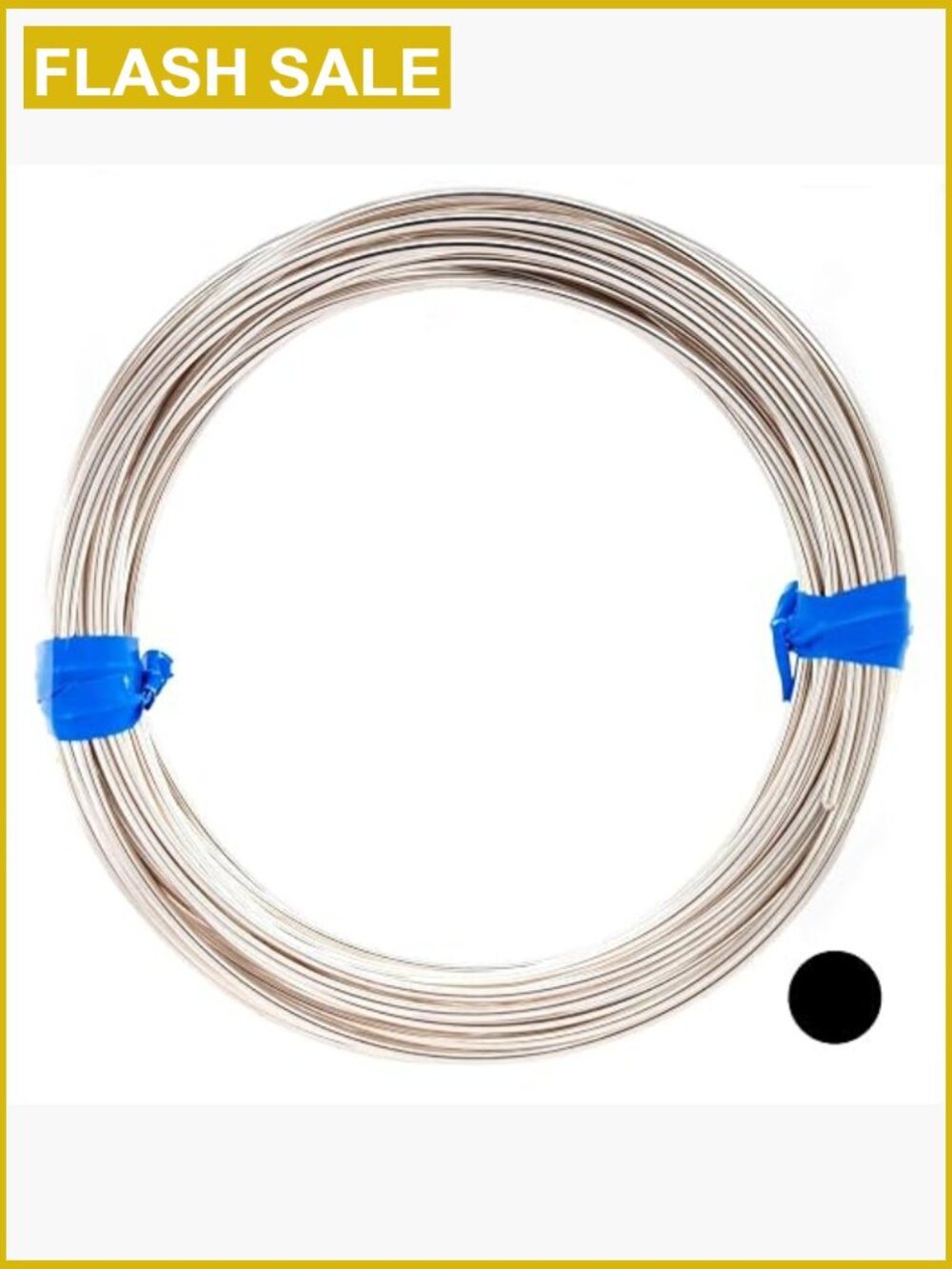 925 Sterling Silver 20 Gauge Round Half Hard Wire - 1ft Jewelry Making